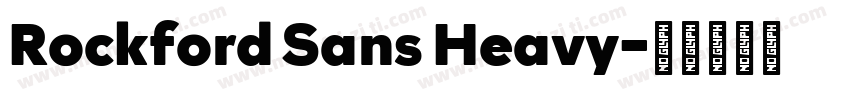 Rockford Sans Heavy字体转换